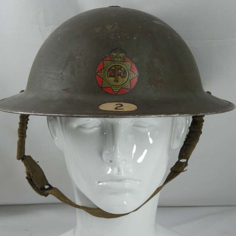 WW2 British National Fire Service Helmet