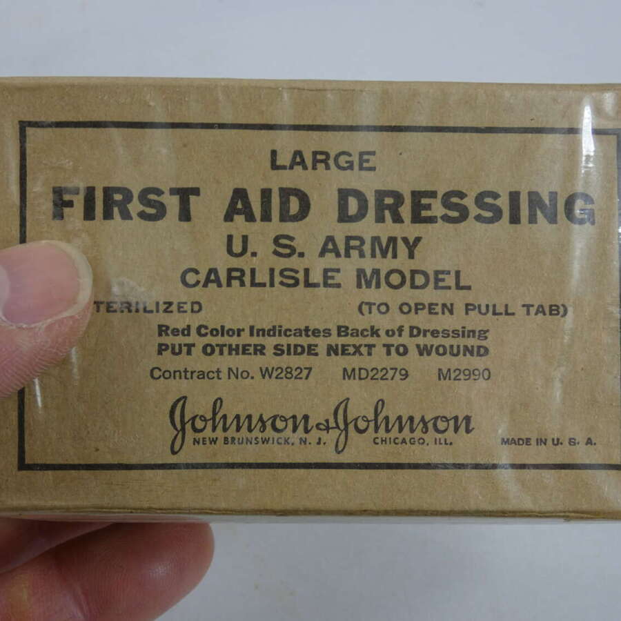 WW2 U.S. Army Large First Aid Dressing In Mint Condition