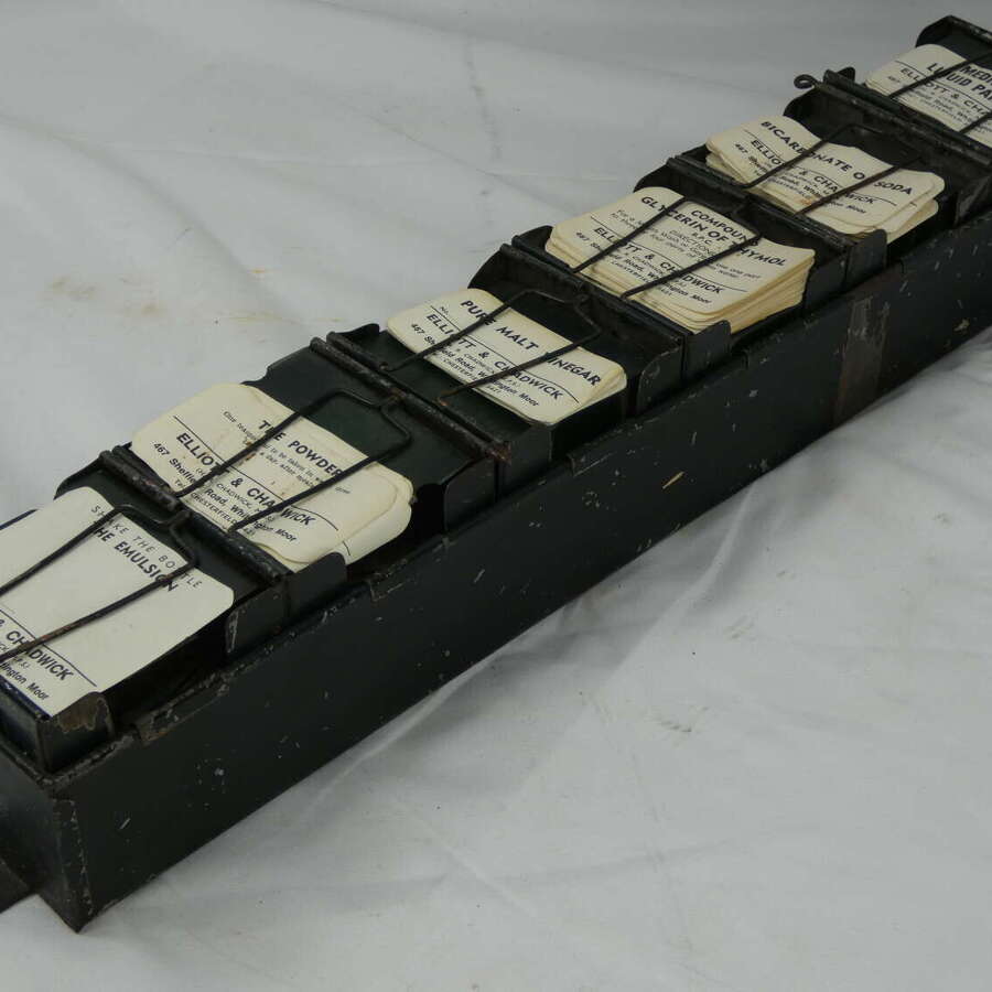 Vintage Chemist Label Dispenser
