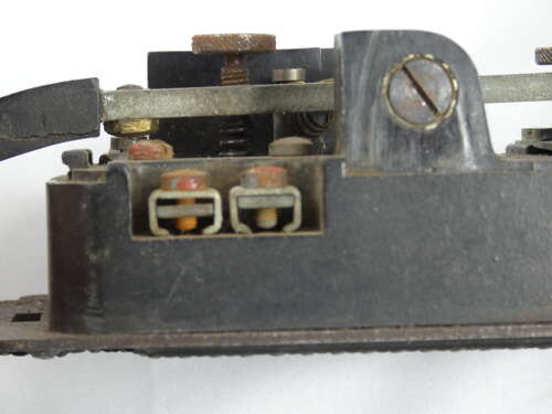 WW2 German Luftwaffe T2 Morse Code Telegraph Key With Headphones