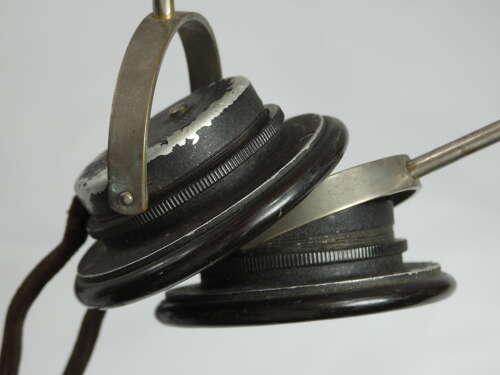 WW2 German Luftwaffe T2 Morse Code Telegraph Key With Headphones