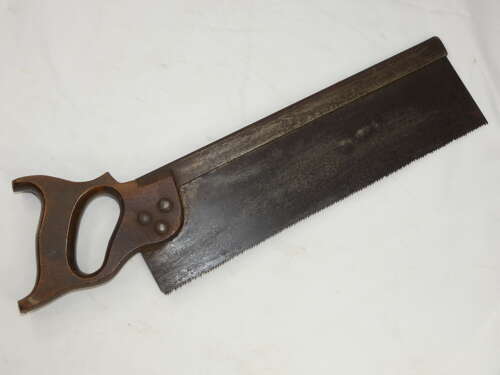 WW2 Army Steel - Back Tenon Saw With Broad Arrow Marking Military Tool
