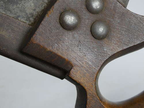 WW2 Army Steel - Back Tenon Saw With Broad Arrow Marking Military Tool