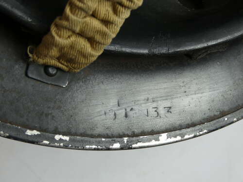 Rare WW2 British Wardens Helmet, W Both Sides