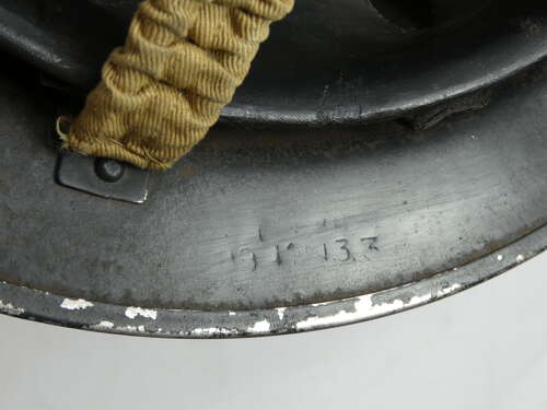 Rare WW2 British Wardens Helmet, W Both Sides