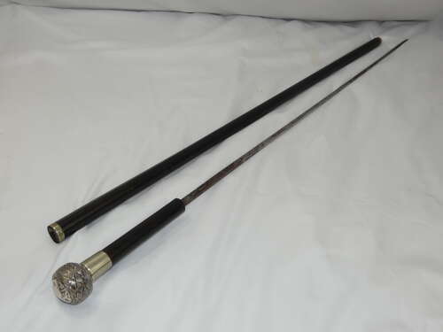 Antique1920s Gentlemen's Concealed Sword Walking Stick