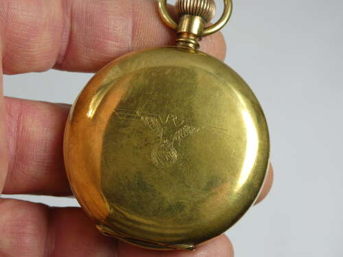 WW2 German Pocket Watch, Engraved