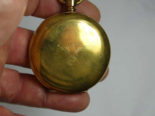 WW2 German Pocket Watch, Engraved