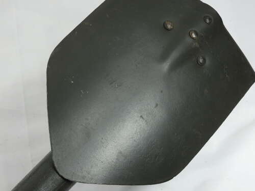 U.S. Vietnam War Folding Shovel With Its Canvas Carrier