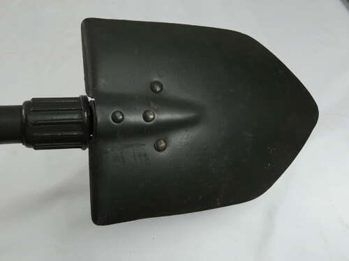 U.S. Vietnam War Folding Shovel With Its Canvas Carrier