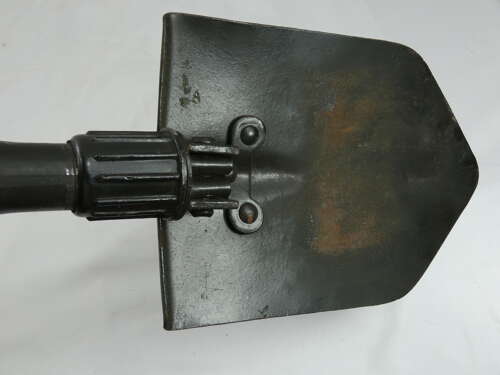 U.S. Vietnam War Folding Shovel With Its Canvas Carrier
