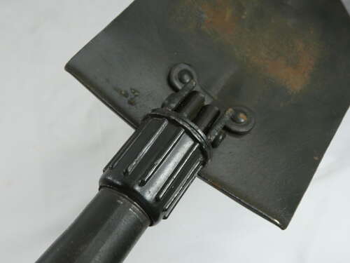 U.S. Vietnam War Folding Shovel With Its Canvas Carrier