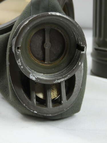 WW2 German Gas Mask And Canister - Mint Condition