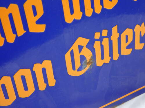 German Reichsbahn Wall Sign