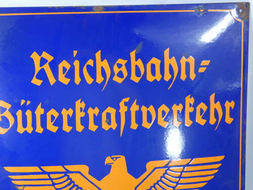 German Reichsbahn Wall Sign