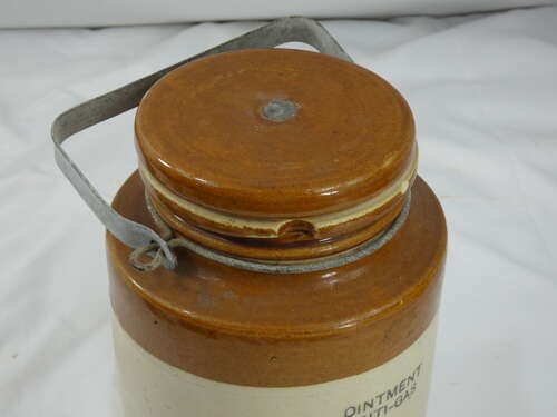 WW2 British Anti-Gas Ointment Jar