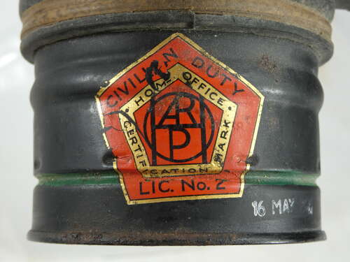 WW2 British Civil Defence Arp / C.D. Gas Mask