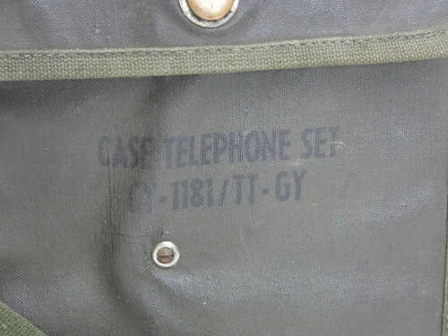 WW2 U.S. Field Telephone In Canvas Case