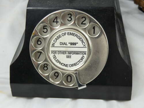 Antique 1930s Rare Crocodile Longcase Telephone