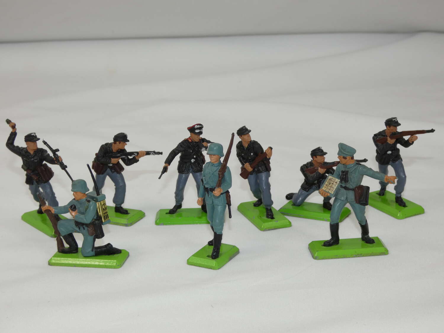Vintage German Infantry and Panzer Metal Figures