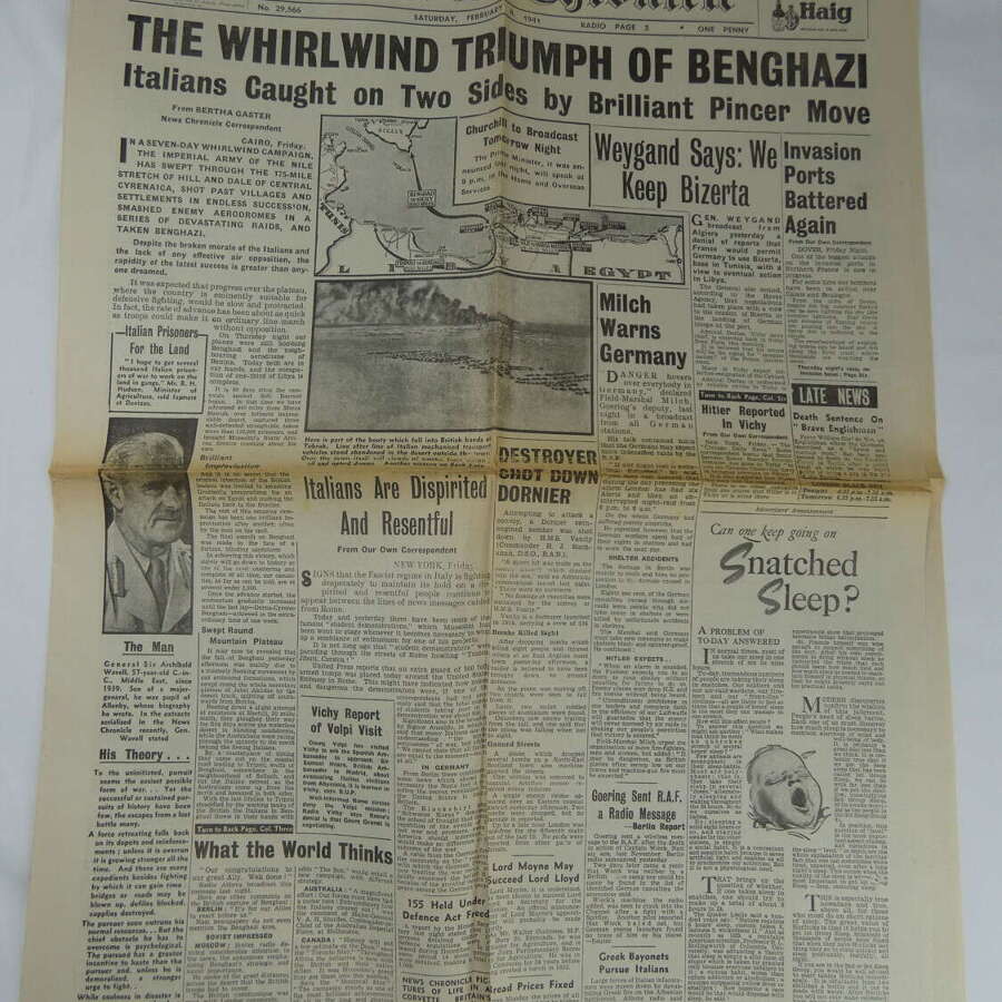 WW2 British 1941 News Paper