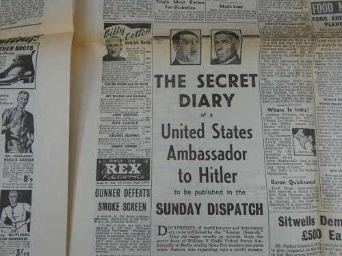 WW2 British 1941 News Paper