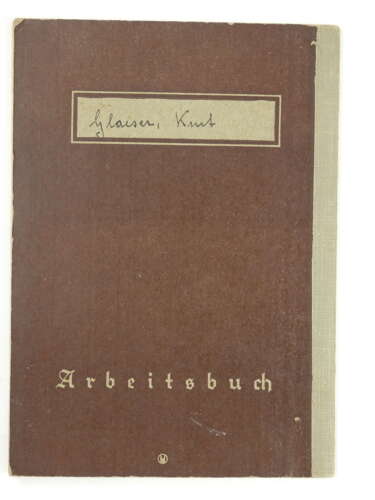 WW2 German Arbeitsbuch