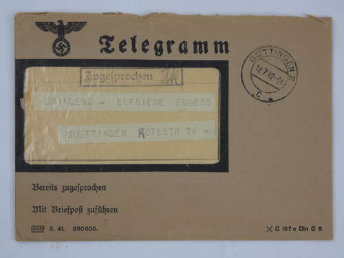 Third Reich Telegram