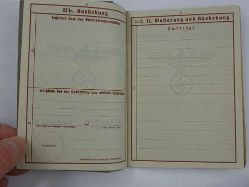 WW2 German Army Wehrpass
