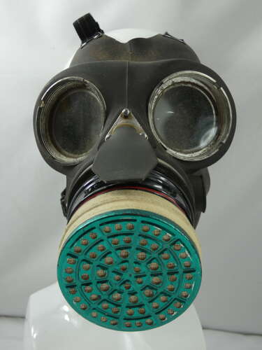 WW2 British Civilian Gas Mask With Canvas Carry Bag