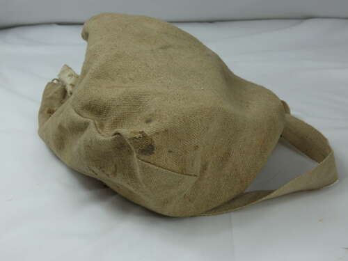 WW2 British Civilian Gas Mask With Canvas Carry Bag