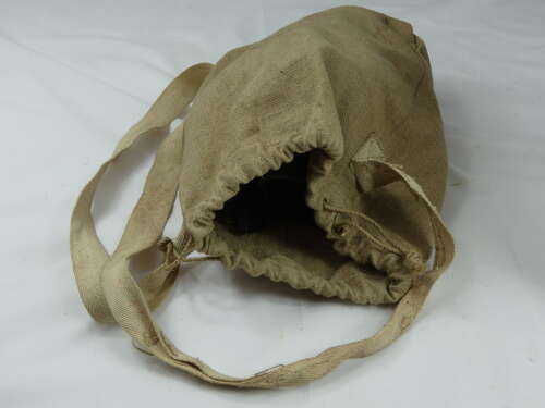 WW2 British Civilian Gas Mask With Canvas Carry Bag