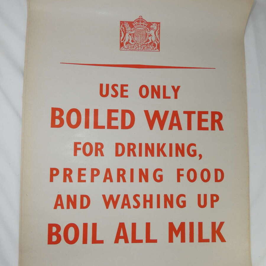 WW2 British Government Public Health Warning Poster