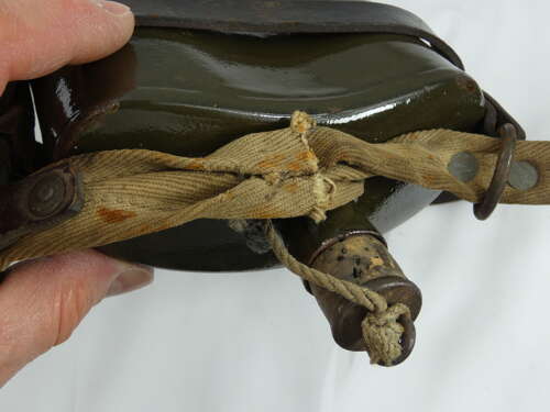 WW1 British Army Water Bottle With Its Leather Cradle