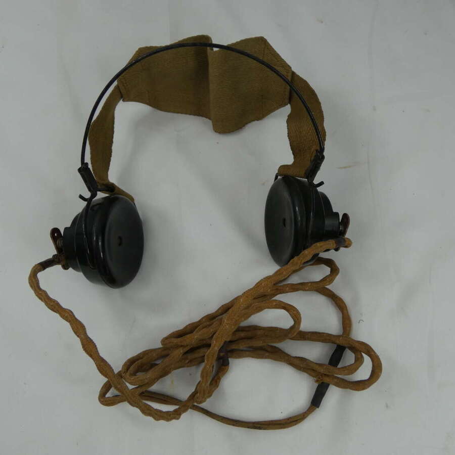 WW2 British Army Radio Headset In Mint Condition