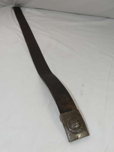 WW2 German Heer Army Belt And Belt Buckle