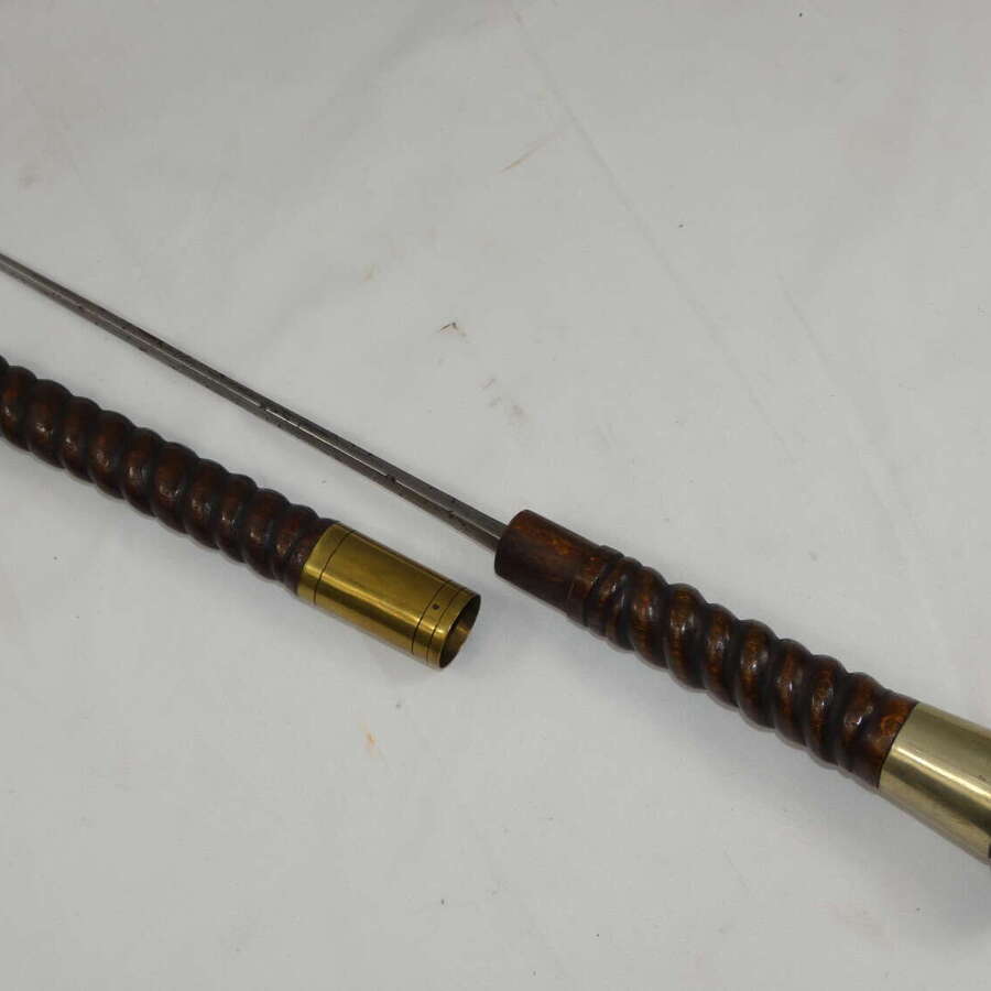 Antique 1900s Gentlemen's Concealed Dagger Walking Stick