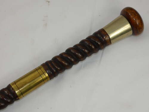 Antique 1900s Gentlemen's Concealed Dagger Walking Stick