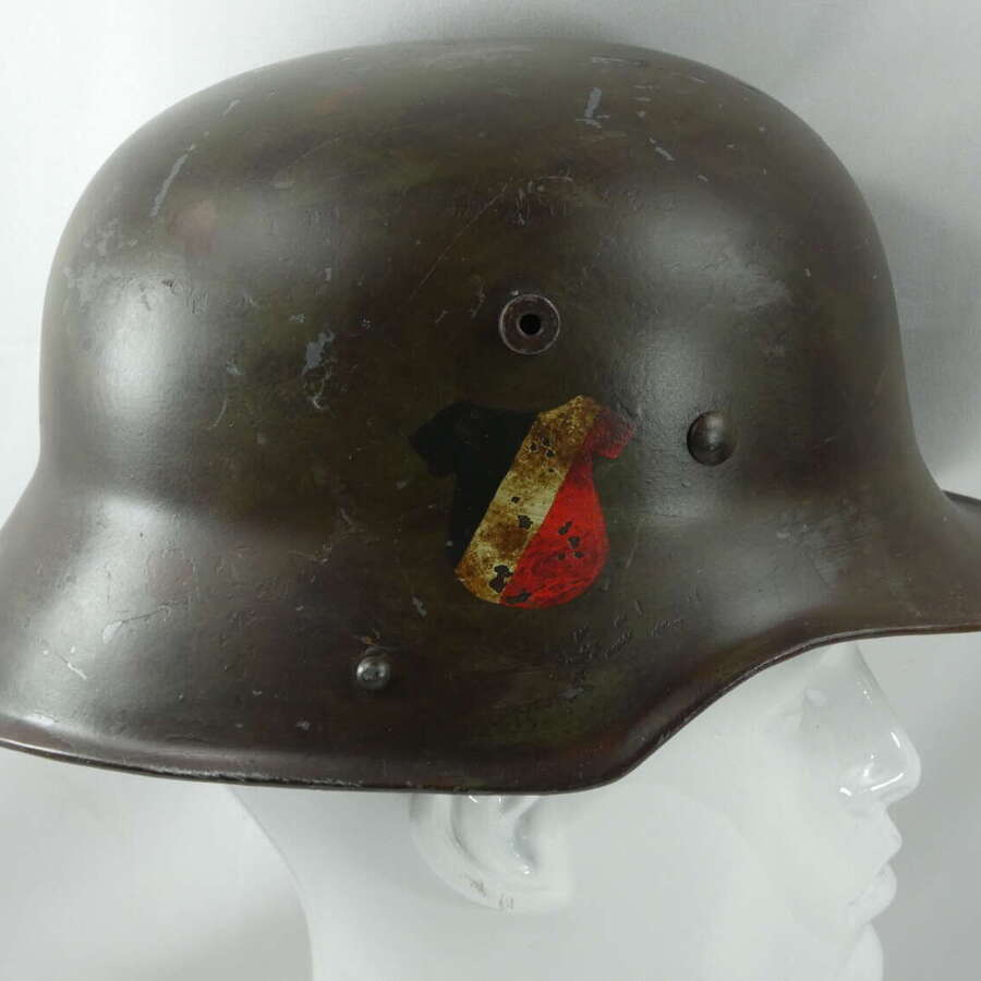 WW1 German M16 Hitler Youth DD Camo Helmet ( Reproduction )
