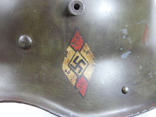 WW1 German M16 Hitler Youth DD Camo Helmet ( Reproduction )