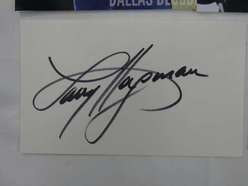 Larry Hagman Signed Autograph