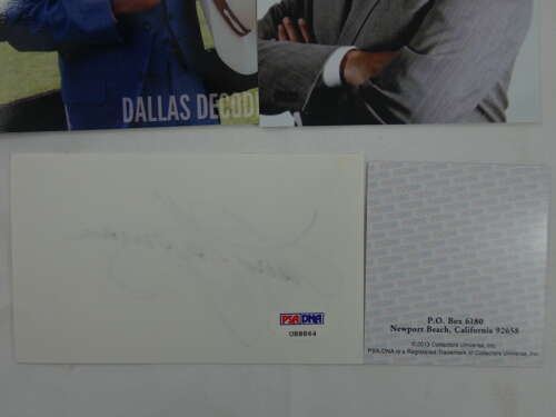 Larry Hagman Signed Autograph