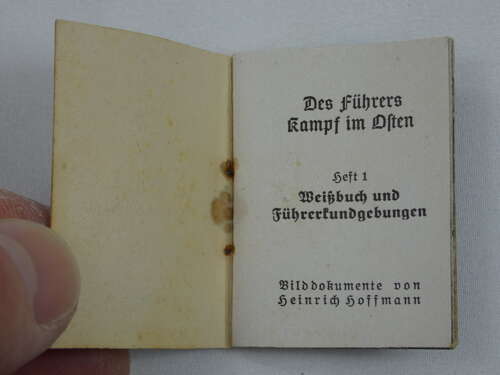 WW2 German Miniature Booklet