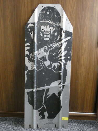 Army Target With Bullet Holes
