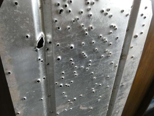 Army Target With Bullet Holes