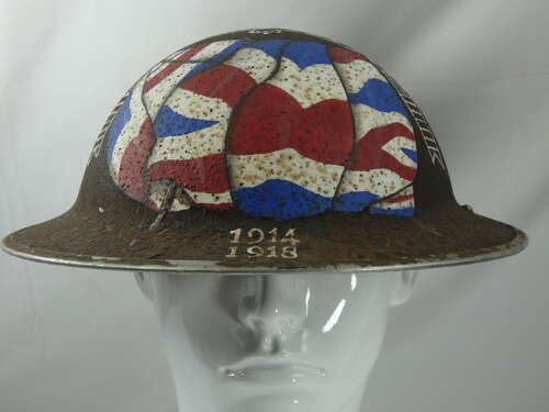 WW2 British Helmet With Art Work