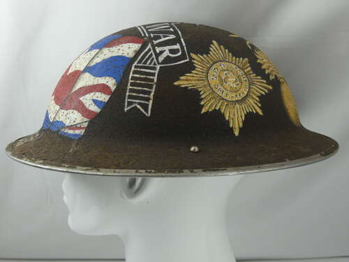 WW2 British Helmet With Art Work