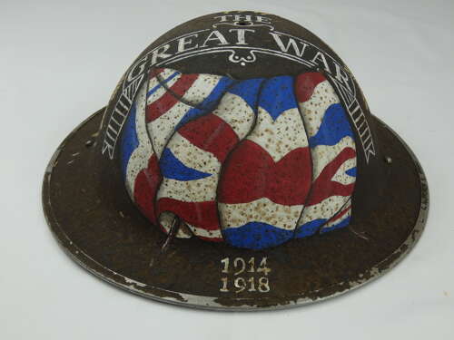 WW2 British Helmet With Art Work