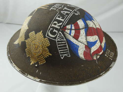 WW2 British Helmet With Art Work