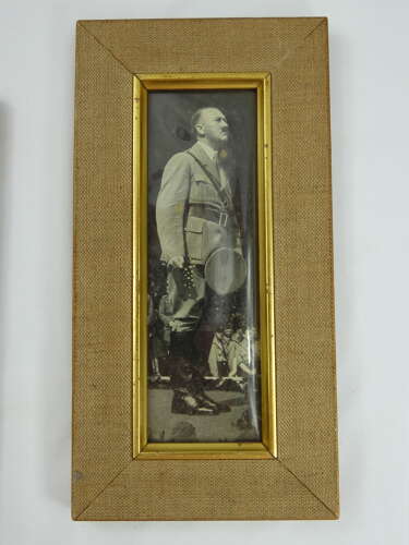 WW2 Adolf Hitler Framed Photos x 2